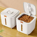 Rice Cup Pet Dog Food Store Box Rice Dispenser Cubic Moisture Proof Rice Box10KG Airtight Storage Bucket Cereal