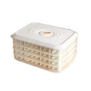 Multilayer Dumpling Box Transparent Stackable Egg Frozen Box Plastic with Lid Refrigerator Storage Box Refrigerator