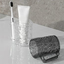 Plastic Mouthwash Toothbrush Cup with Handle Home Bathroom Tumblers Portable Mug 