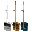 Foldable Broom and Scoop Set Upright Dust Pan and Brush Set 180 Degree Rotation Dustless Floor Soft Brush
