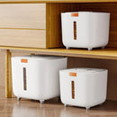 Rice Cup Pet Dog Food Store Box Rice Dispenser Cubic Moisture Proof Rice Box10KG Airtight Storage Bucket Cereal