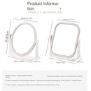 Foldable Desktop Makeup Mirror 360 Degree Rotating Double Sided Princess Mirror Adjustable with Stand Square round Mirror Home