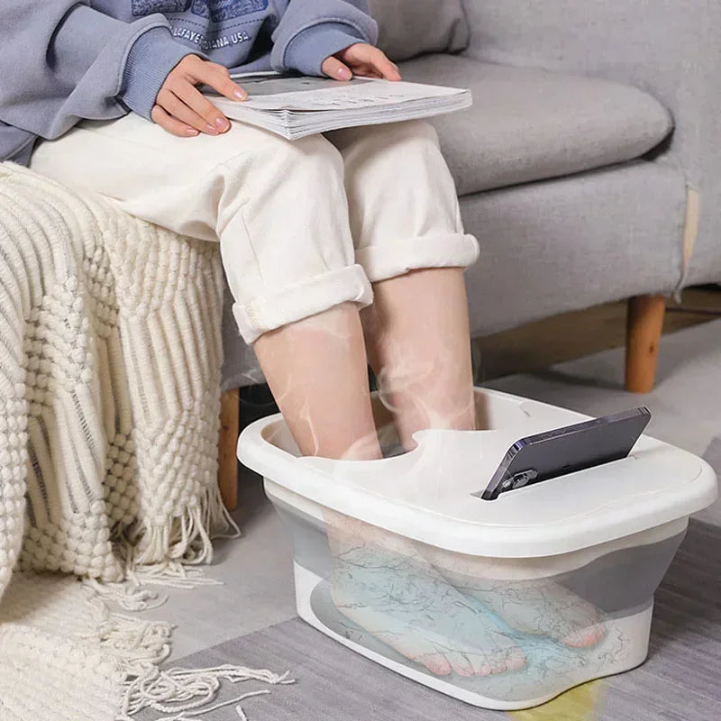 Foldable Footbath Massage Bucket Soaking Bucket Folding Bucket Household  Pedicure Foot Spa Bucket
