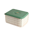 Multilayer Dumpling Box Transparent Stackable Egg Frozen Box Plastic with Lid Refrigerator Storage Box Refrigerator