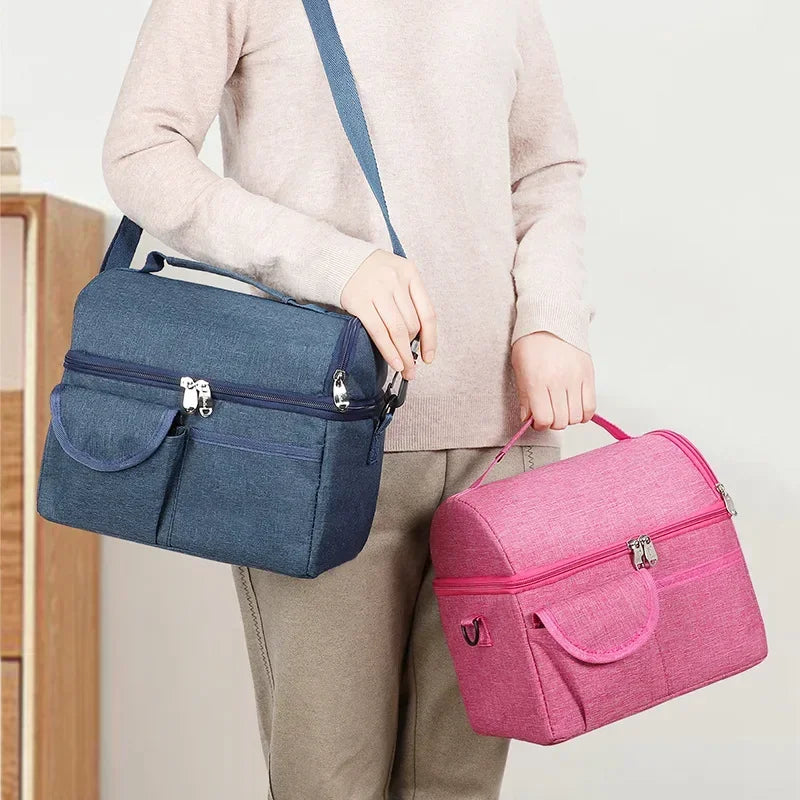 Lunch Bag Reusable Insulated Thermal Bag  Multifunctional 8L Cooler Bag