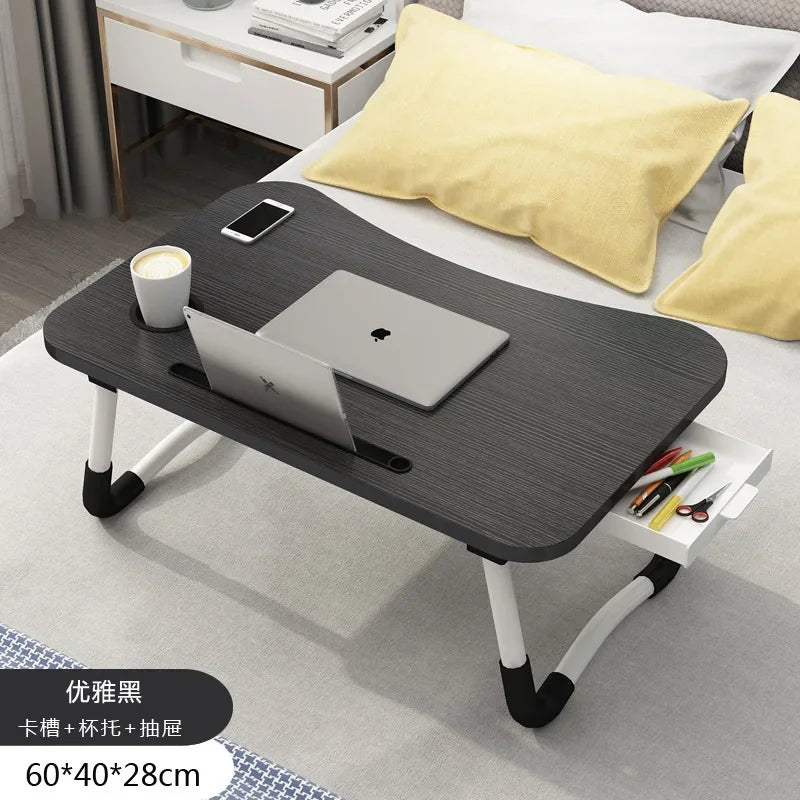 Foldable Portable Mini Computer Desk for Bedroom Dormitory Laptop Gaming Studying Reading on Bed SofaTray Small Lazy Table