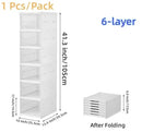Multi Layers Shoes Box Foldable Transparent Sneaker Shoe Storage Organizers  
