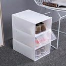 6Pcs Shoes Box Drawer Type Shoe Box Transparent Dust-Proof Shoes Organizer Box