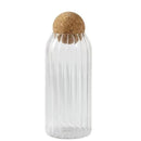 Cork Stopper Transparent Glass Sealed Jar Kitchen Food Tea Candy Coffee Beans Spices Storage Tank