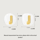 4 Pieces Wall Hooks Multi-Functional Coat Cloth Hanger Key Utility Hooks