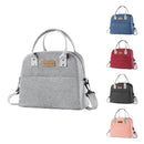 Portable Lunch Bag  Fridge Bag Zipper Thermal Bag Crossbody Lunch Box Tote Food Picnic Beach Bag