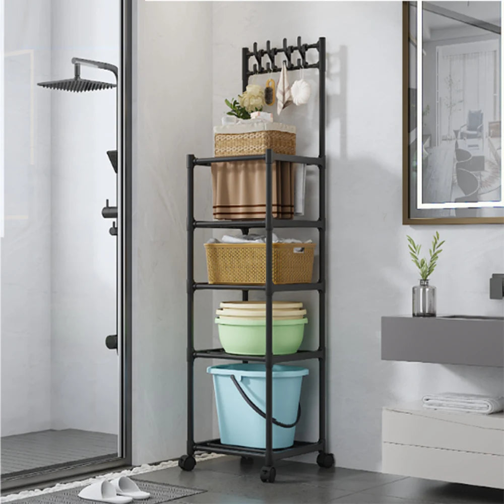Floor Standing Storage Rack Removable Storage Kitchenware Bathroom Toi