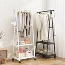Clothes Rack Triangle Pulley with Wheels Living Room Movable Triangle Clothes Racks Floor Standing Clothes Hanger