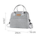 Portable Lunch Bag  Fridge Bag Zipper Thermal Bag Crossbody Lunch Box Tote Food Picnic Beach Bag