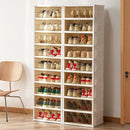 Multi-Layer Shoe Box Drawer Style Shoe Storage Foldable Rack without Installation Space-Saving Clear Organizer