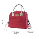 Portable Lunch Bag  Fridge Bag Zipper Thermal Bag Crossbody Lunch Box Tote Food Picnic Beach Bag