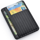 Men'S Slim Minimalist Front Pocket Wallets RFID Blocking Credit Card Holder Portable Ultra-Thin Leather Wallets Porta Tarjetas