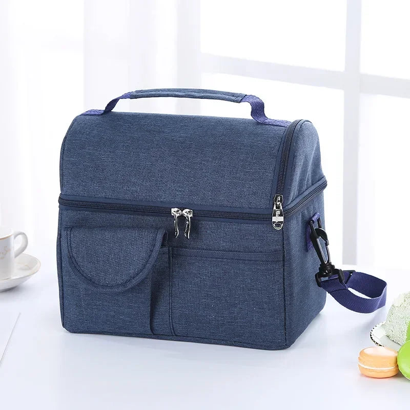 Lunch Bag Reusable Insulated Thermal Bag  Multifunctional 8L Cooler Bag