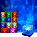 Aurora Northern Lights Lamp Wave-Cube Lamp Ocean Wave Projector Water Wave Effect Lights 