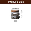Striped Glass Sealed Jar with Lid Kitchen Food Container Gourd Shape Storage Bottle Tea Coffee Beans Grains Candy Jars Container