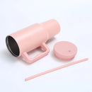 40Oz Tumbler with Handle and Straw Lid Insulated Cup Reusable Stainless Steel Water Bottle Travel Mug