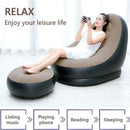 Lazy Couch Sofas Inflatable Foldable Recliner Outdoor Bean Bag Sofa Velvet Inflatable Chair
