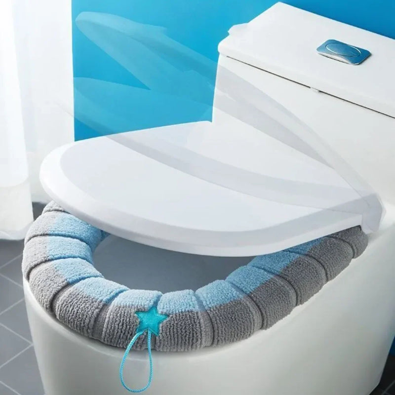  Keep Warm Universal Soft Reusable Washable Toilet Seat Cover 
