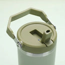 Vacuum Tumbler with Lid Stainless Steel Portable Water Bottle with Dazzling Handle Insulated Tumbler 30OZ
