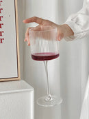 Vertical Champagne Glasses Home Glass Goblets High-End Red Wine Glasses White Wine Glasses Cocktail Glasses