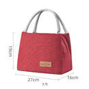 Portable Lunch Bag  Fridge Bag Zipper Thermal Bag Crossbody Lunch Box Tote Food Picnic Beach Bag