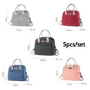 Portable Lunch Bag  Fridge Bag Zipper Thermal Bag Crossbody Lunch Box Tote Food Picnic Beach Bag