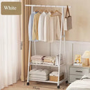 Clothes Rack Triangle Pulley with Wheels Living Room Movable Triangle Clothes Racks Floor Standing Clothes Hanger