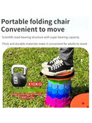  Lightweight Plastic Camping Chair Portable Folding Stools Outdoor Portable Stools 