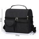 Large Capacity Square Thermal Lunch Bags Portable Cooler Bag Insulated Food Bags for Work School Picnic Bento Bags with Zipper