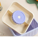 Portable Lunch Box with Compartments Soup Bowl with Transparent Lid Sealed Buckle Design Large Capacity Food Storage Container