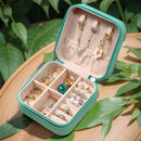 Jewelry Box  Compact Travel Portable Earrings Ring Necklace Storage Organizer Box 