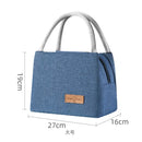 Portable Lunch Bag  Fridge Bag Zipper Thermal Bag Crossbody Lunch Box Tote Food Picnic Beach Bag