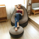 Lazy Couch Sofas Inflatable Foldable Recliner Outdoor Bean Bag Sofa Velvet Inflatable Chair