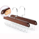 8 Hook Multifunctional Solid Wood Hanger Perfect for Hanging Belts, Hats, Vests, Underwear, Silk Scarves, Dormitory Home Goodies