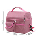 Large Capacity Square Thermal Lunch Bags Portable Cooler Bag Insulated Food Bags for Work School Picnic Bento Bags with Zipper