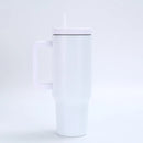 40Oz Tumbler with Handle and Straw Lid Insulated Cup Reusable Stainless Steel Water Bottle Travel Mug