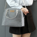 Portable Lunch Bag  Fridge Bag Zipper Thermal Bag Crossbody Lunch Box Tote Food Picnic Beach Bag