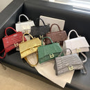  Women'S Textured Small Bag - Fashionable Casual Korean Version Shoulder Messenger Bag