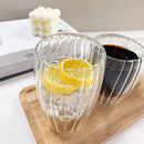 450ML Double Wall Glass Cup Heat-Resistant Coffee Cup Tea Milk Juice Mug 