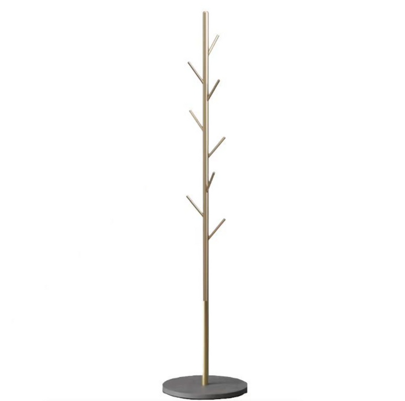 Levede Metal Coat Rack Marble Base Floor-Standing Hanger Bedroom Cloth Rack