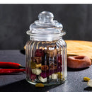 Transparent Glass Tea Caddy Grain Sealed Cans Candy Small Object Storage Jar Kitchen Container 
