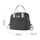 Portable Lunch Bag  Fridge Bag Zipper Thermal Bag Crossbody Lunch Box Tote Food Picnic Beach Bag