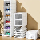 Foldable Shoe Rack Organizer Installation Free Stackable Dustproof Transparent Multi Layer Shoe Rack