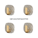 4 Pieces Wall Hooks Multi-Functional Coat Cloth Hanger Key Utility Hooks