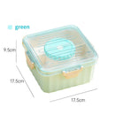 Portable Lunch Box with Compartments Soup Bowl with Transparent Lid Sealed Buckle Design Large Capacity Food Storage Container